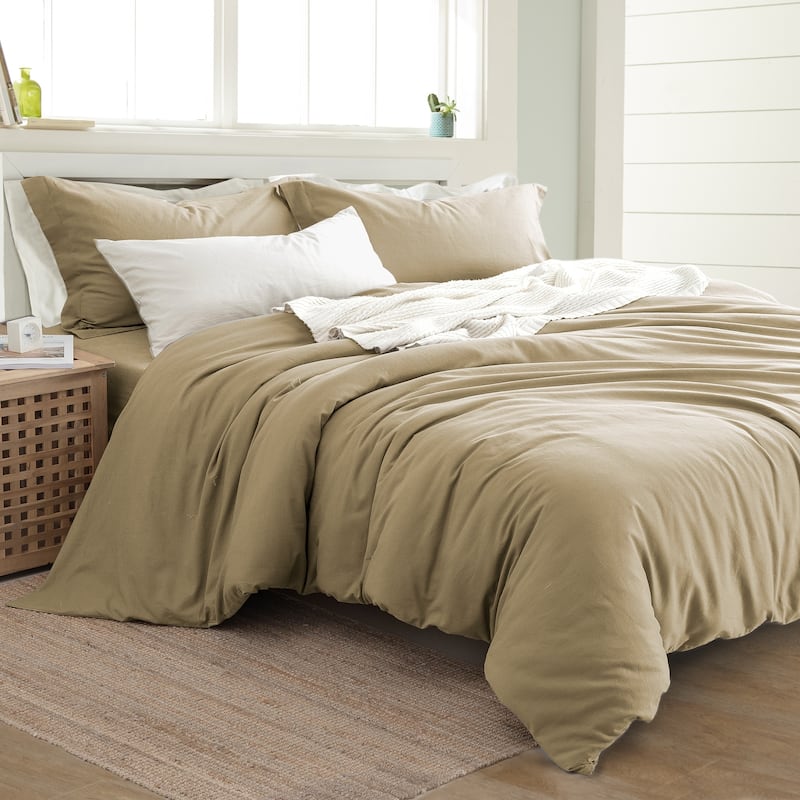 Modern Threads Linen-Cotton Blend 3-Piece Duvet Set