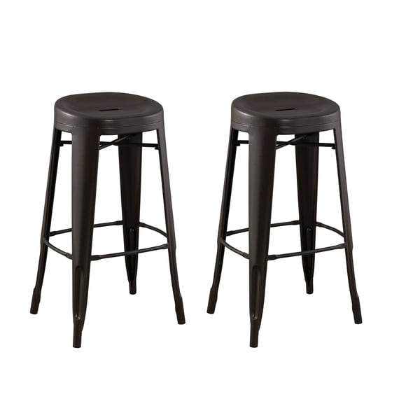 Acessentials Quinn Contoured Seat Round Backless Barstool Acessentials Quinn Contoured Seat Round Backless Barstool 2pk 29