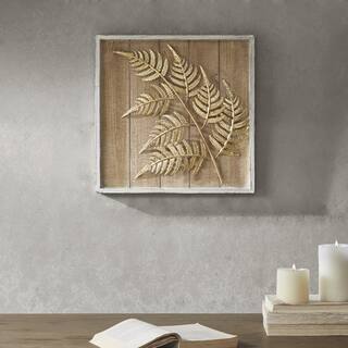 Wood Wall Art Find Great Gallery Deals Ping At Madison Park Fer Brown Gold Leaf Cer Decor