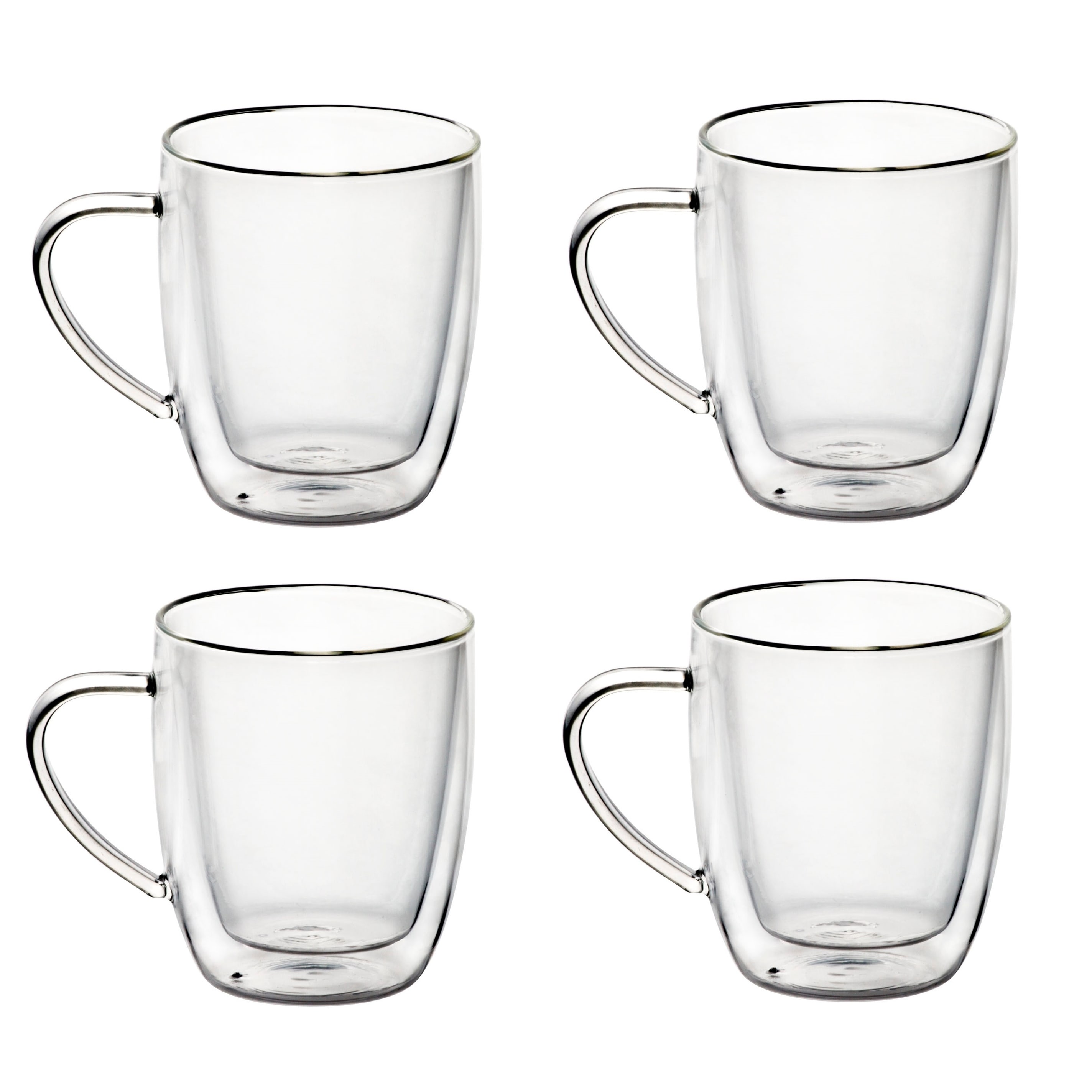 14 oz glass coffee mugs