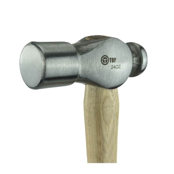 PACK of 4 Topbuilt Ball Peen Hammer 24 oz- Use: reshaping metal, body ...