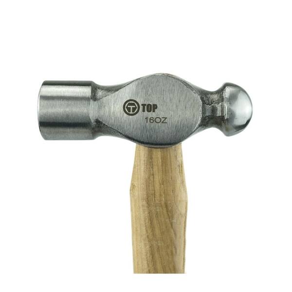 5-Piece Ball Peen Hammer Set - 8oz To 48oz Carbon Steel With Wood Handles 658882