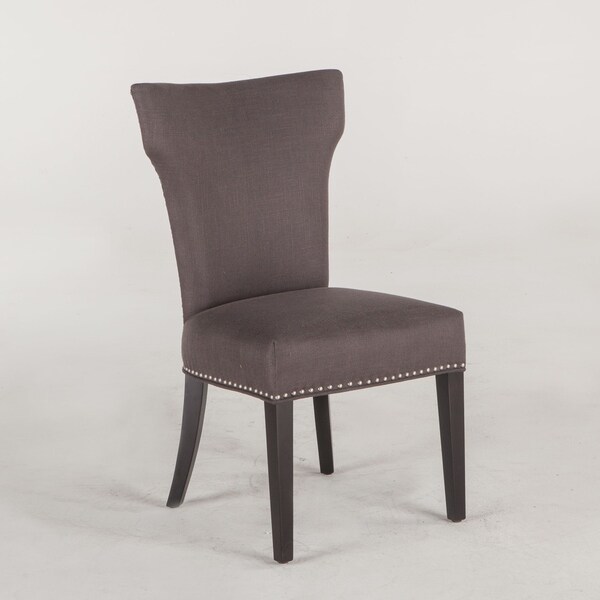 Shop Quincy Set of Two Charcoal Grey Dining Chairs with ...