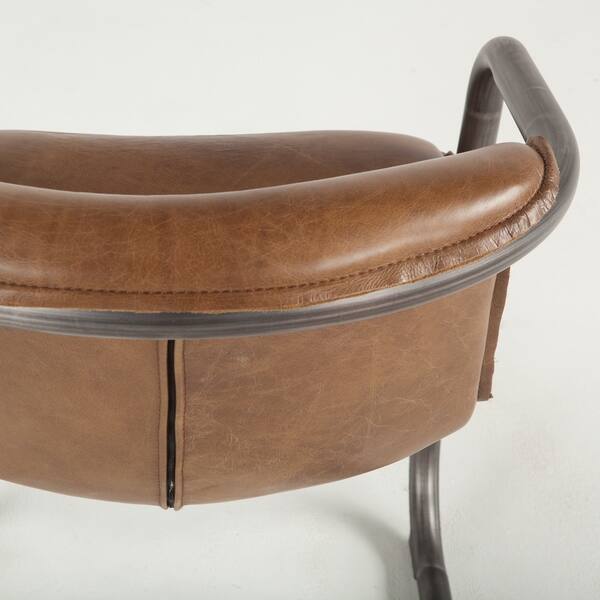 Set Of Two Chiavari Distressed Brown Leather Dining Set Of Two Chiavari Distressed Brown Leather Dining