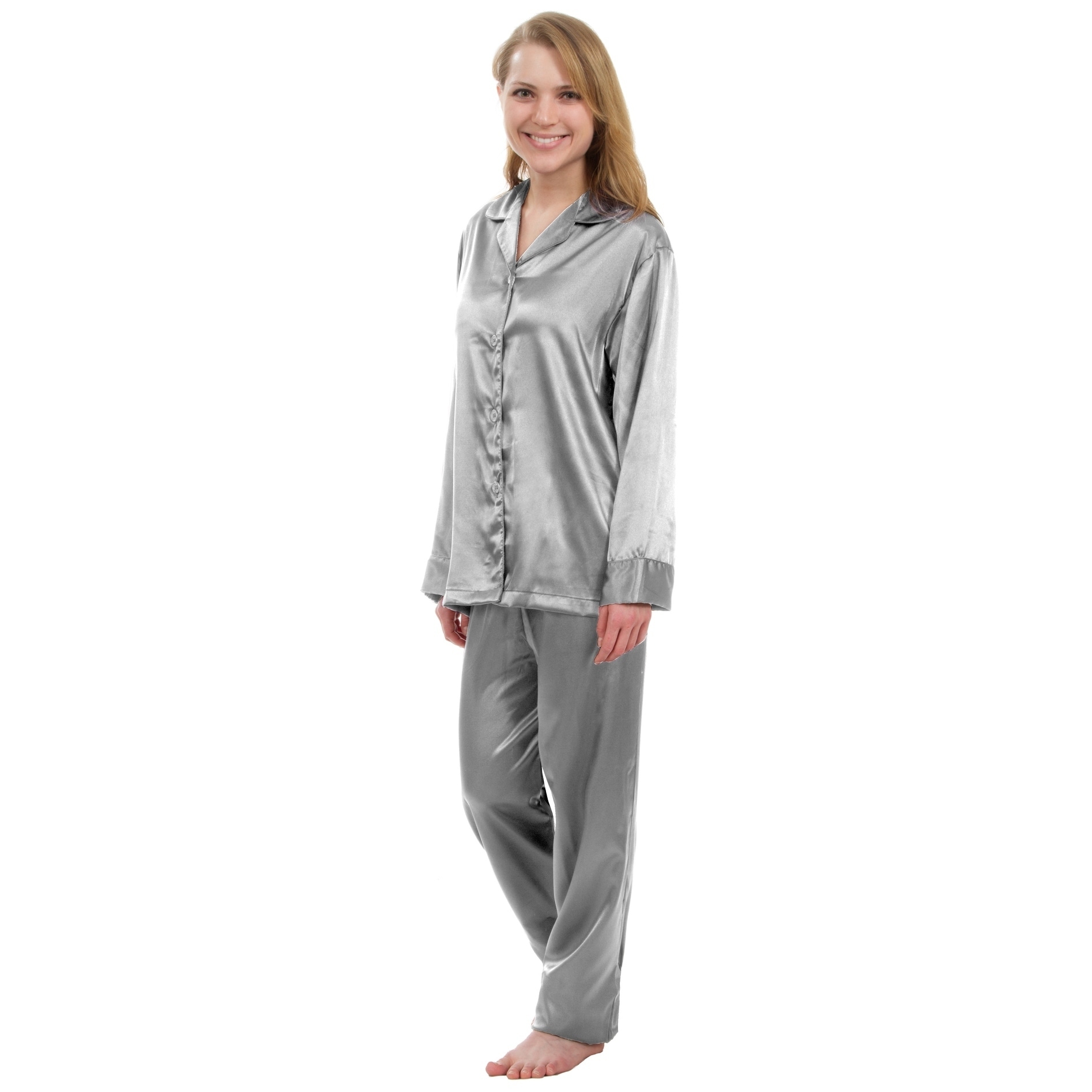 Stretchy satin online pajamas