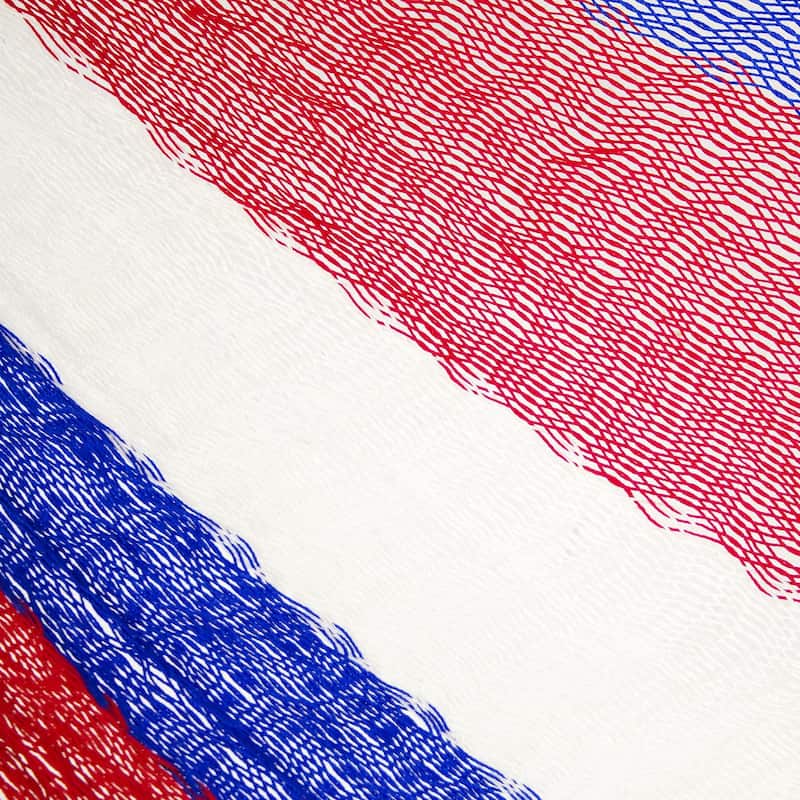 NOVICA Hammock, 'Patriotic' - Single (Mexico)