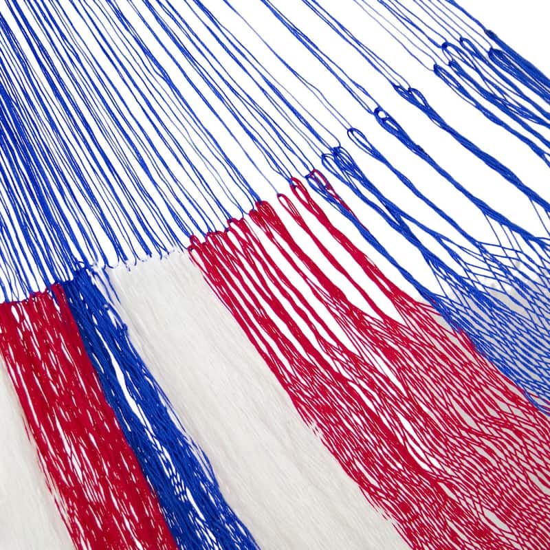 NOVICA Hammock, 'Patriotic' - Single (Mexico)