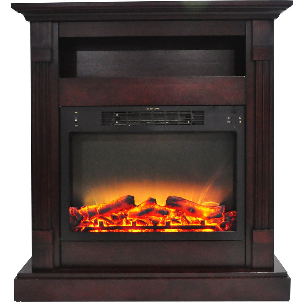 Cambridge Sienna 34inch Electric Fireplace with Enhanced Brown eBay
