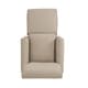 preview thumbnail 6 of 9, Handy Living Taupe-grey Linen Swivel Glider Square-back Armchair and Ottoman