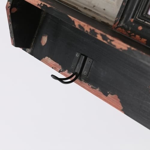 Four Collage Picture Frames with Wood Shelf
