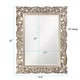 preview thumbnail 6 of 5, Allan Andrews Ornate Framed Beveled Rectangular Wall Mirror - Champagne/Silver