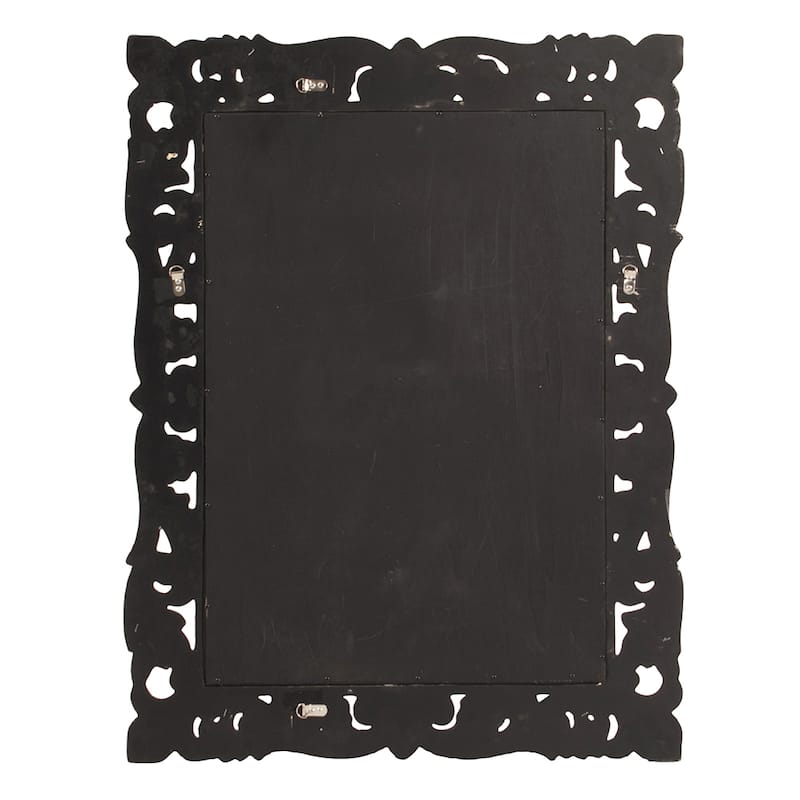 Allan Andrews Ornate Framed Beveled Rectangular Wall Mirror - Champagne/Silver