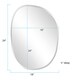 preview thumbnail 4 of 7, Allan Andrews Silver Orchid Asymmetrical Frameless Beveled Decorative Wall Mirror - 18 x 24
