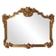 preview thumbnail 1 of 3, Allan Andrews Avondale Bright Gold Leaf Resin Wall Mirror