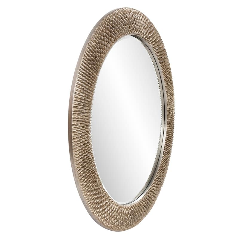 Allan Andrews Bergman Champagne Gold Large Round Mirror - 54"