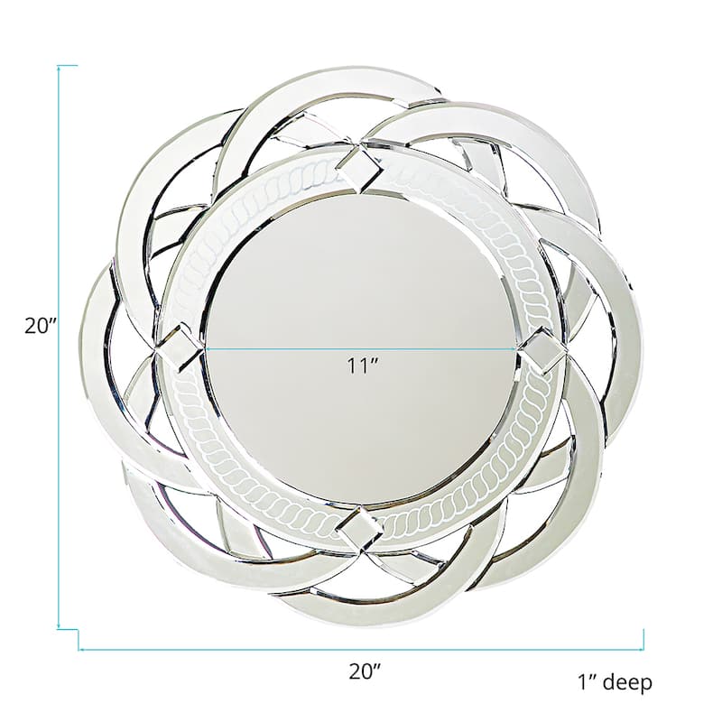 Allan Andrews Round Decorative Galaxy Accent Mirror - 20" Diameter x 1"