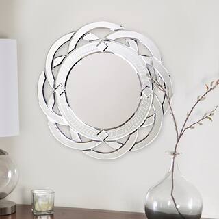 Allan Andrews Round Decorative Galaxy Accent Mirror - 20" Diameter x 1"