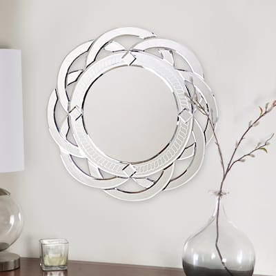 Allan Andrews Round Decorative Galaxy Accent Mirror - 20" Diameter x 1"