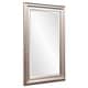 preview thumbnail 3 of 8, Allan Andrews George Brushed Nickel Beveled Rectangle Wall Mirror