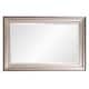preview thumbnail 4 of 8, Allan Andrews George Brushed Nickel Beveled Rectangle Wall Mirror