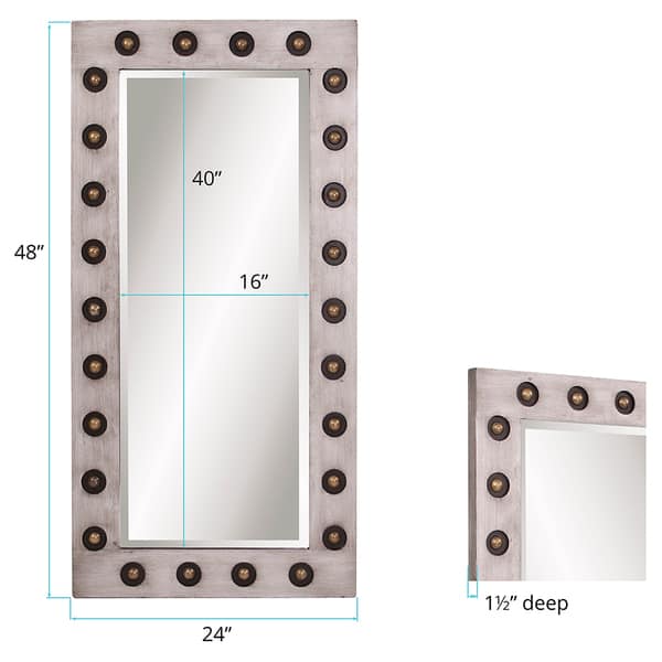 Allan Andrews Jax Industrial Wall Mirror Overstock 18680620