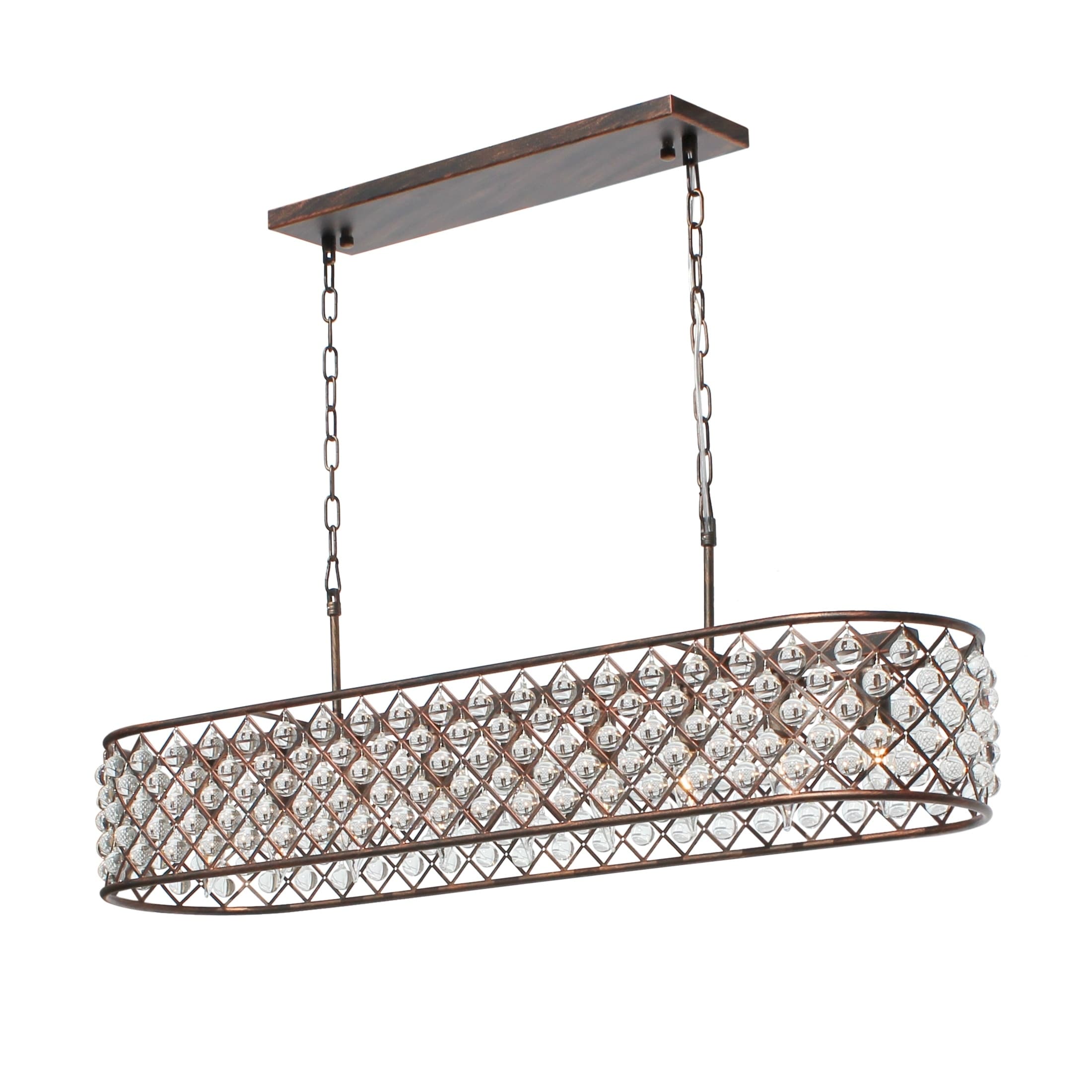 Cassiel Oil Rubbed Bronze Crystal Chandelier - N/A - Chandeliers For Bedrooms by Overstock.com