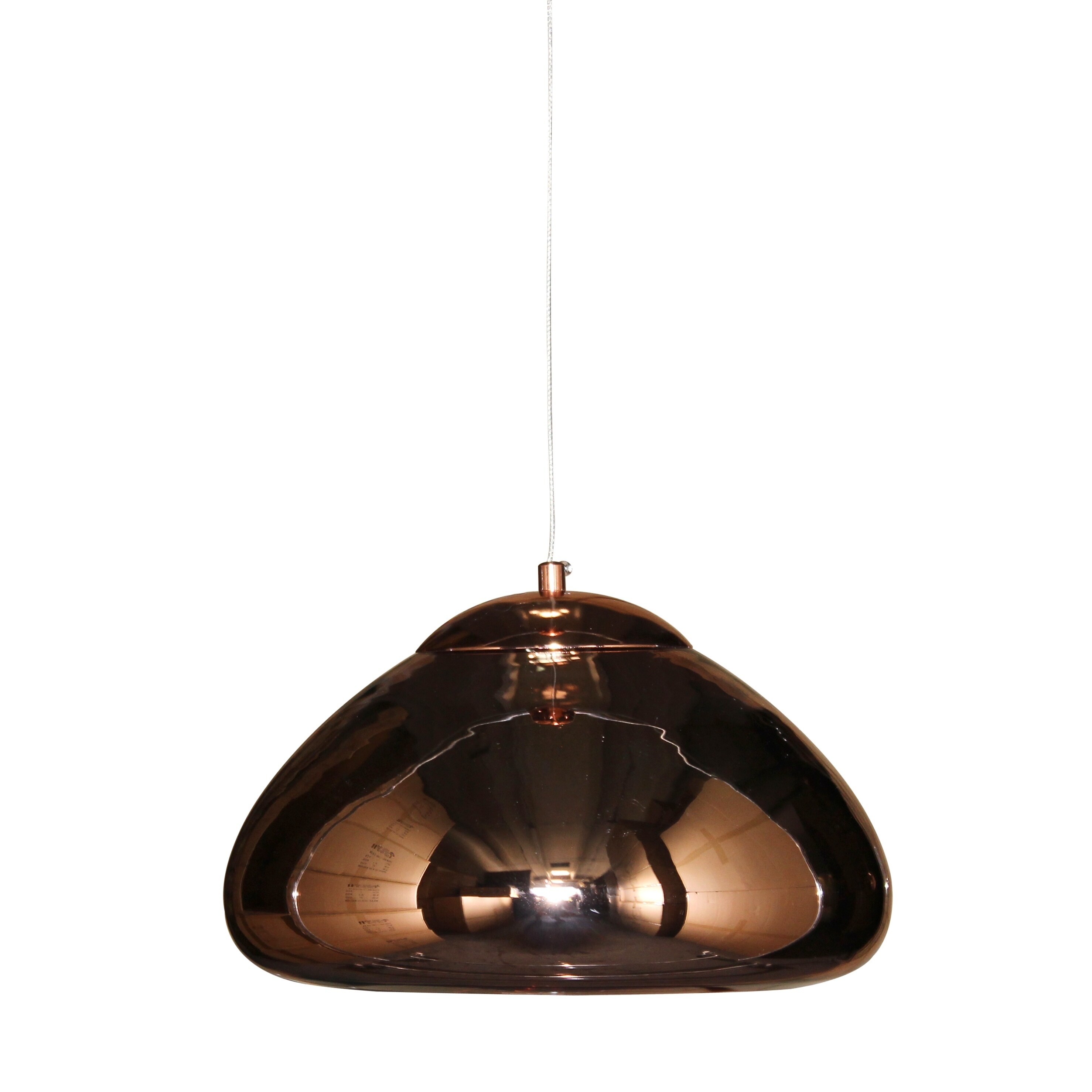 Neptune Mirrored Pendant Chandelier Polished Copper - Chandeliers For Bedrooms by Overstock.com