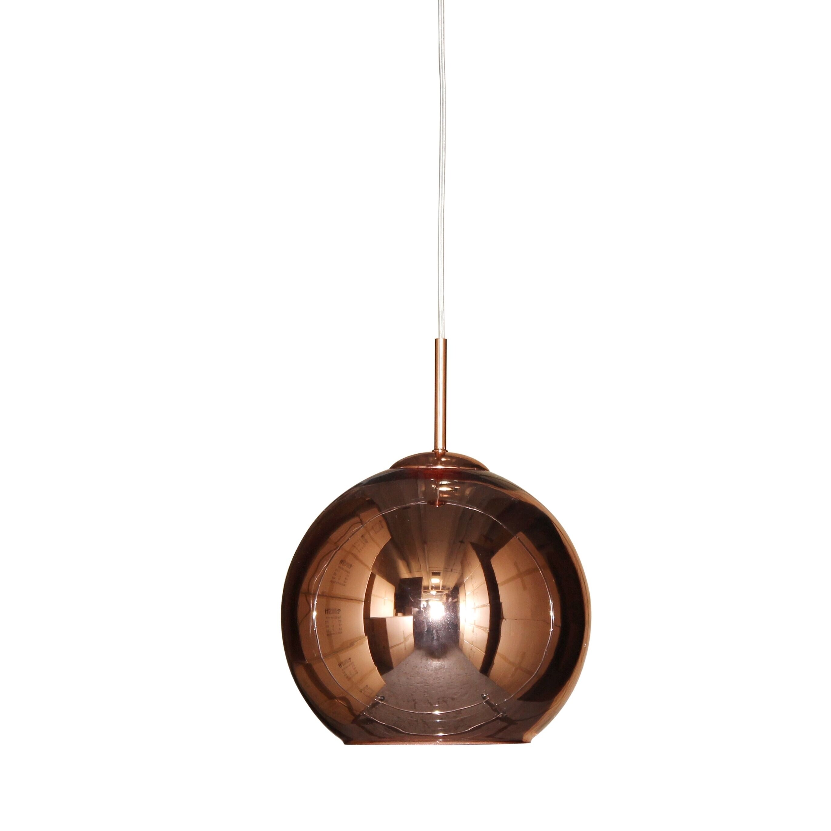 Moon Mirrored Pendant Chandelier Polished Copper - Chandeliers For Bedrooms by Overstock.com
