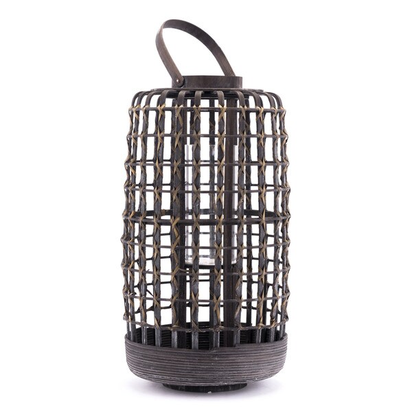 Bamboo Lantern Sm Gray - 10 x 20 - Bed Bath & Beyond - 18685204