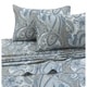 preview thumbnail 4 of 12, Solid/Printed 300 Thread Count Cotton Sateen Deep Pocket Bed Sheet Set Full - paisley park multi