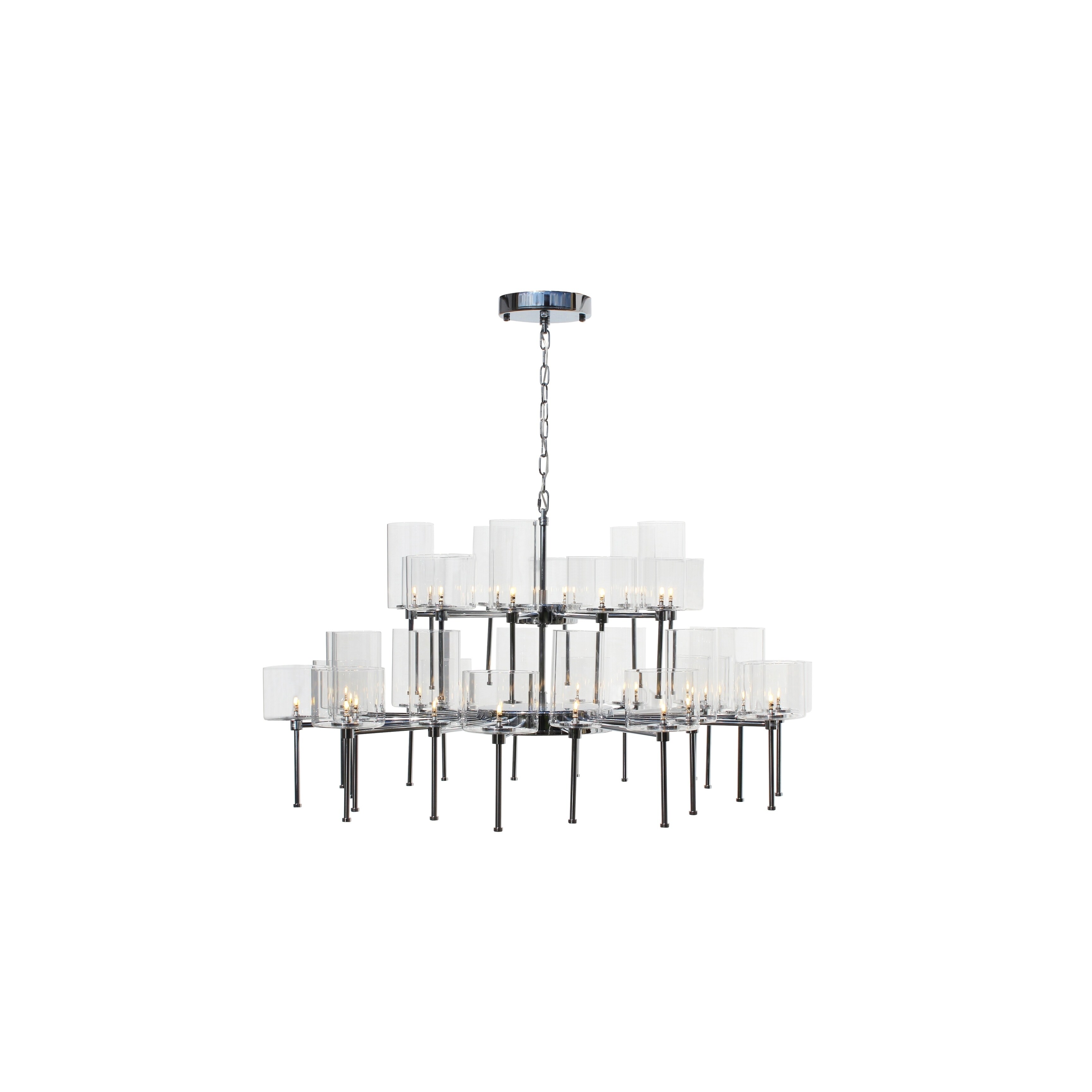 Isabella 2-Tier Grand Chandelier Chrome Finish - Chandeliers For Bedrooms by Overstock.com