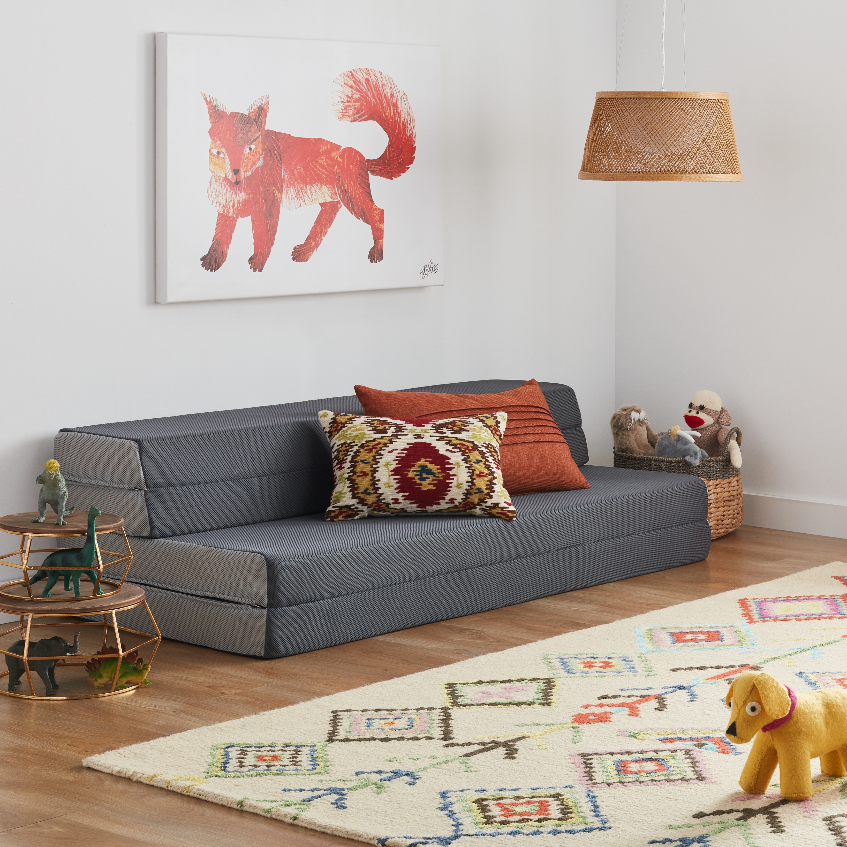 Lucid folding sofa 2025 and play mat