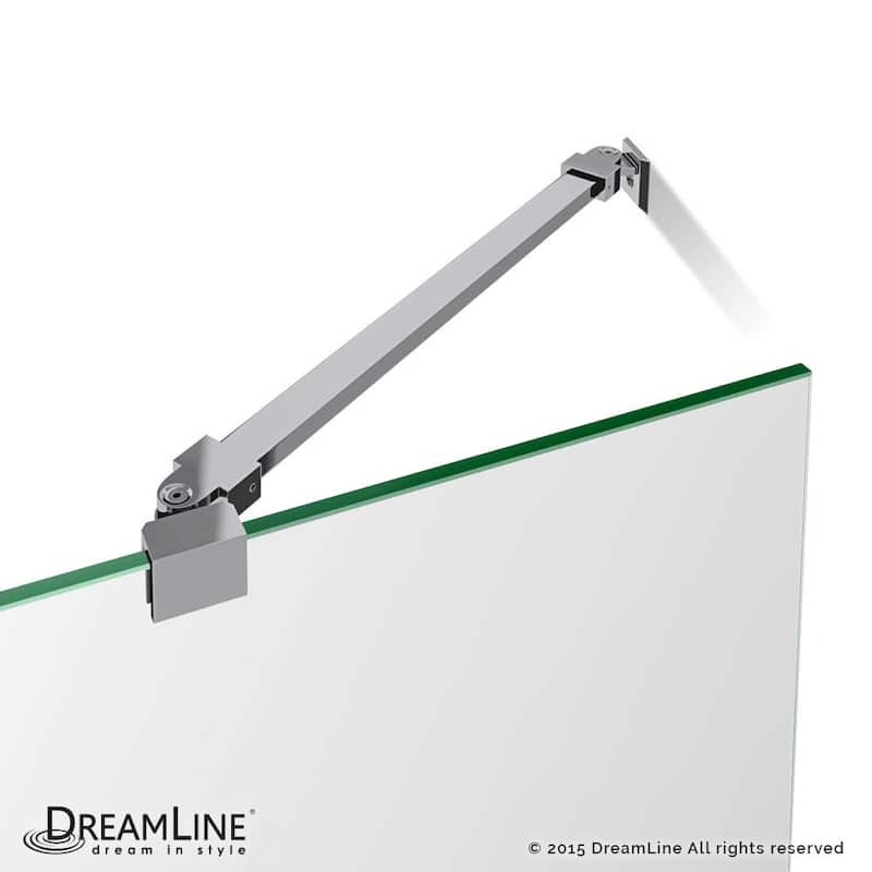DreamLine Prism Lux 36 in. x 36 in. x 74 3/4 in. H Hinged Shower Enclosure and Shower Base Kit - 36" x 36" - 36" x 36"