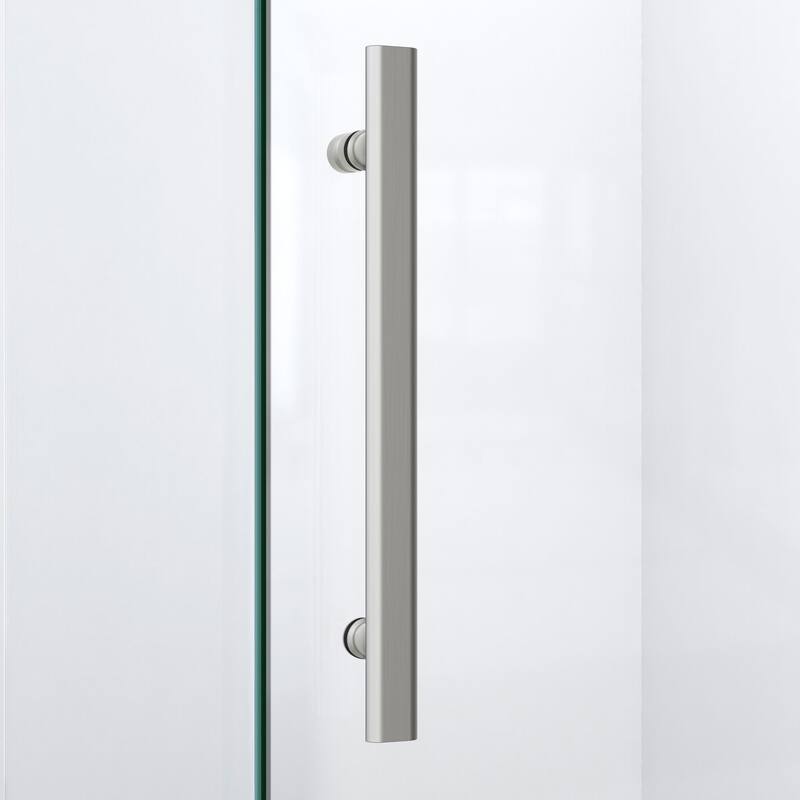 DreamLine Prism Lux 42 in. x 42 in. x 74 3/4 in. H Hinged Shower Enclosure and Shower Base Kit - 42" x 42" - 42" x 42"