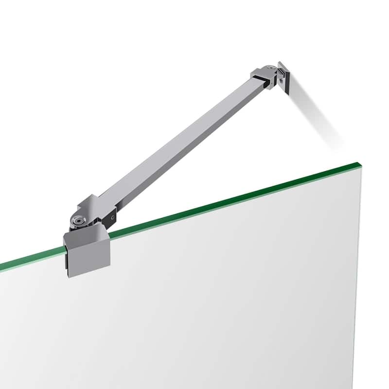 DreamLine Prism Lux 42 in. x 42 in. x 74 3/4 in. H Hinged Shower Enclosure and Shower Base Kit - 42" x 42" - 42" x 42"