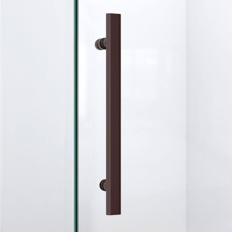 DreamLine Prism Lux 42 in. x 42 in. x 74 3/4 in. H Hinged Shower Enclosure and Shower Base Kit - 42" x 42" - 42" x 42"
