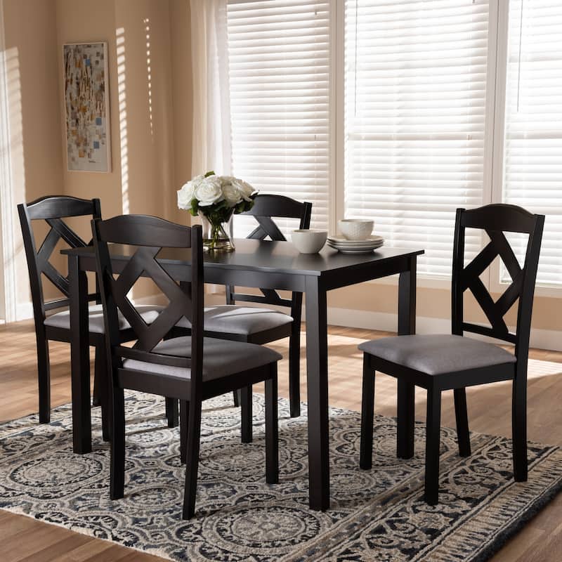 Copper Grove Monongahela Contemporary Fabric 5-Piece Dining Set