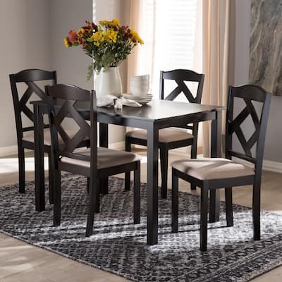 Copper Grove Monongahela Contemporary Fabric 5-Piece Dining Set