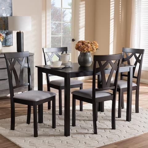 Copper Grove Cyril Contemporary Fabric Finished 5-Piece Dining Set