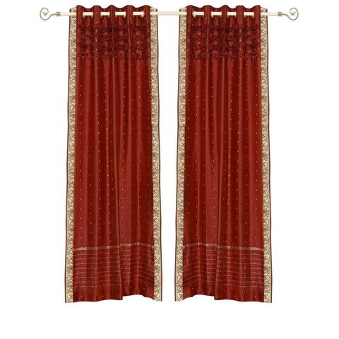 Buy Orange Indian Selections Curtains Drapes Online At Overstock