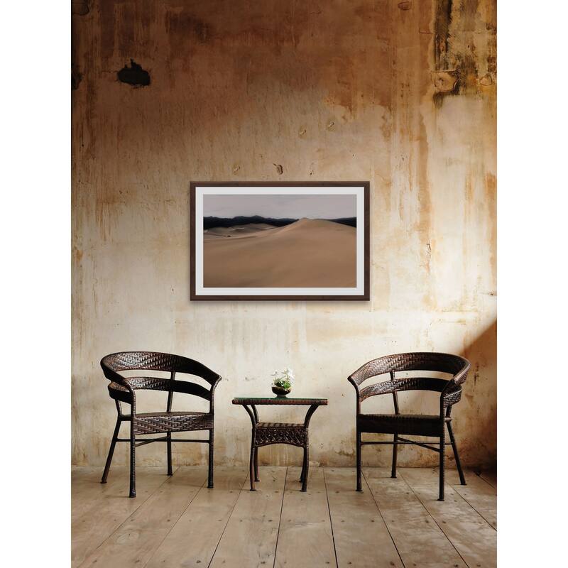 'Dunes of the Cape' Framed Painting Print - Multi-Color