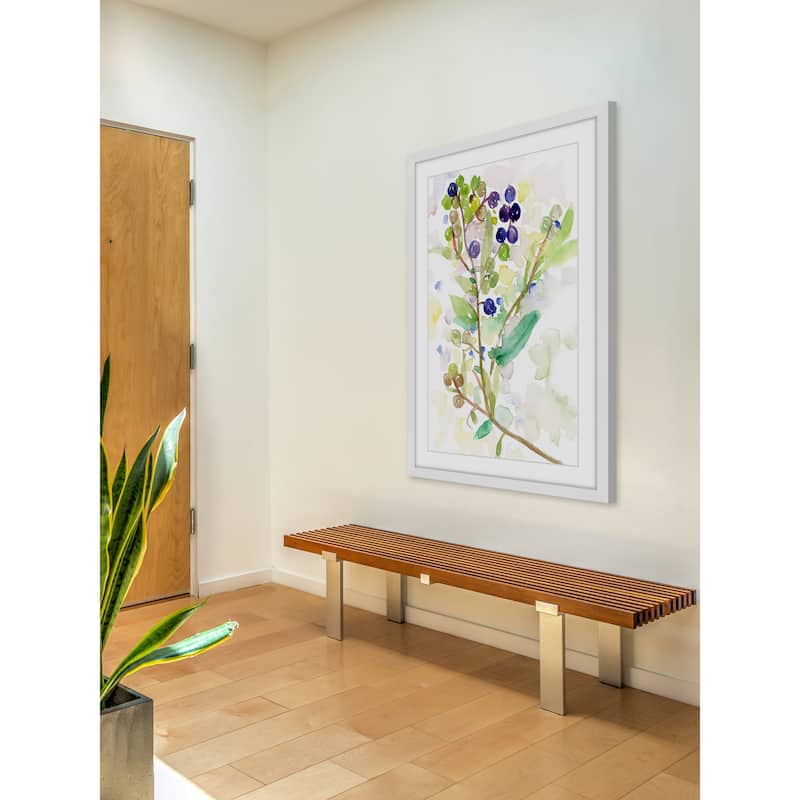 'Grape Vine' Framed Painting Print - Multi-Color