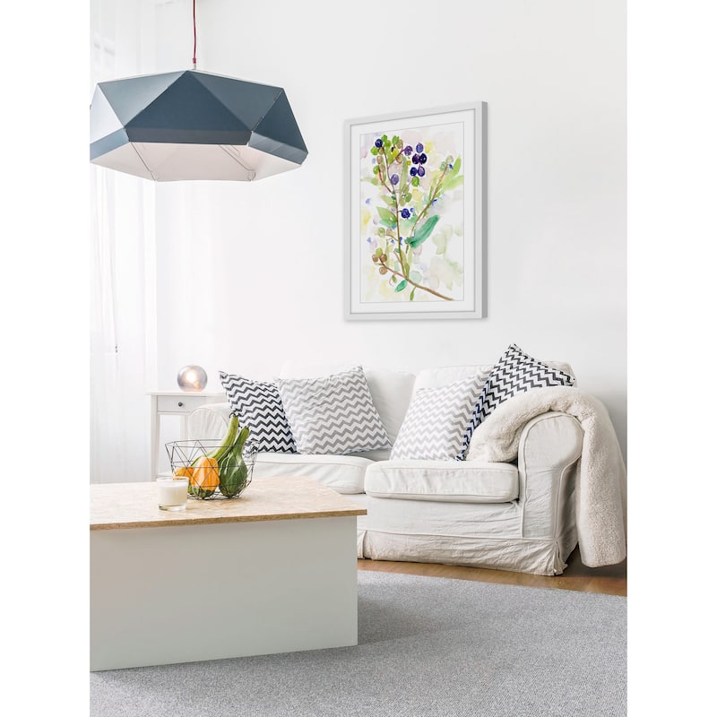 'Grape Vine' Framed Painting Print - Multi-Color