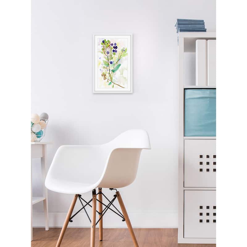 'Grape Vine' Framed Painting Print - Multi-Color