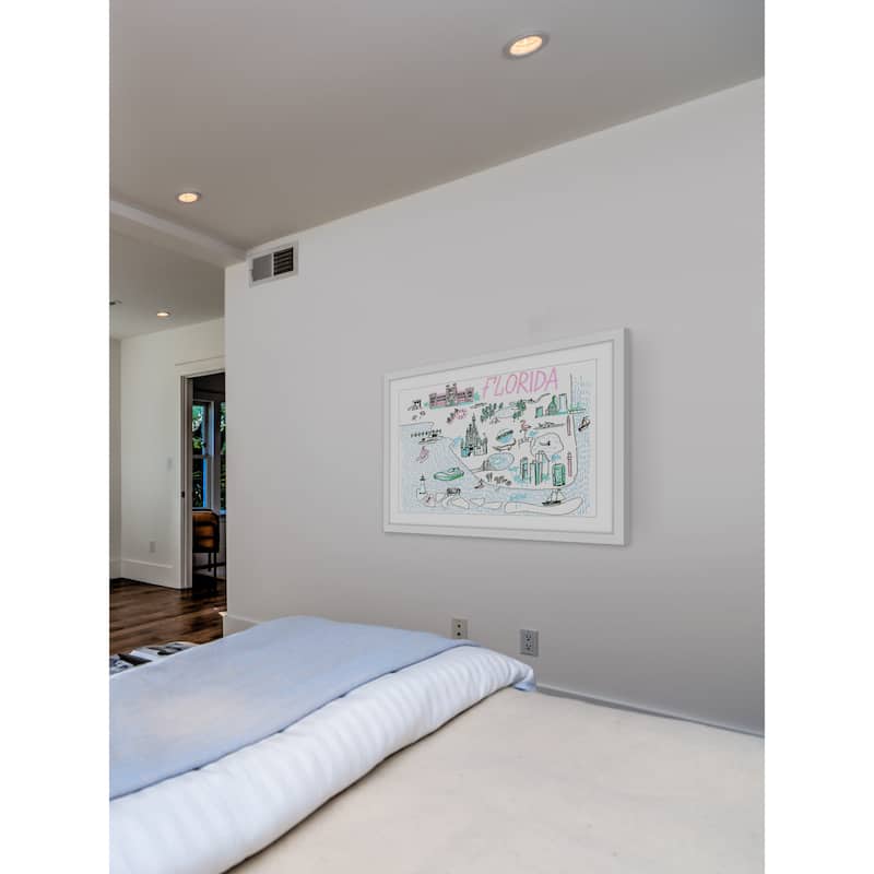 'Florida Isles' Framed Painting Print - Multi-Color