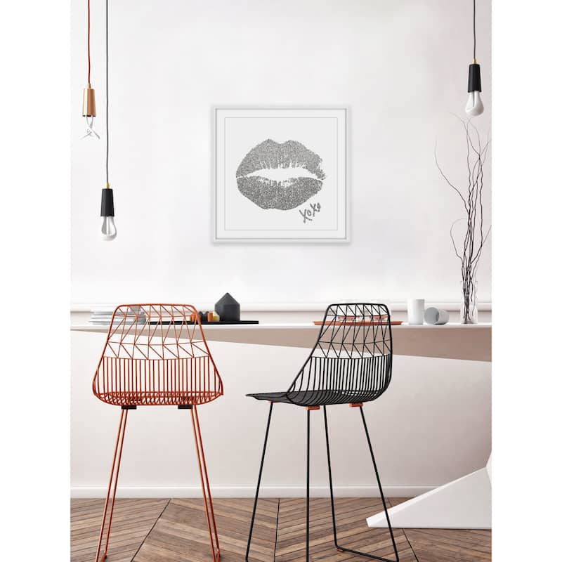 'XOXO II' Framed Painting Print - Multi-Color