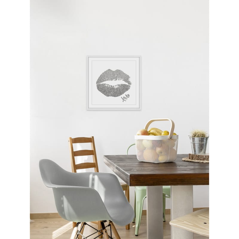 'XOXO II' Framed Painting Print - Multi-Color