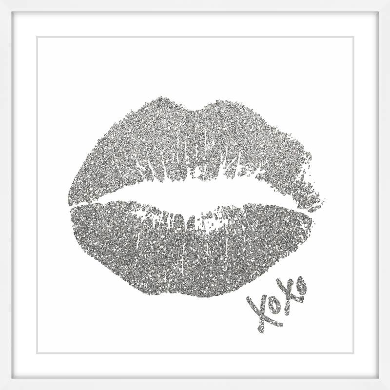 'XOXO II' Framed Painting Print - Multi-Color