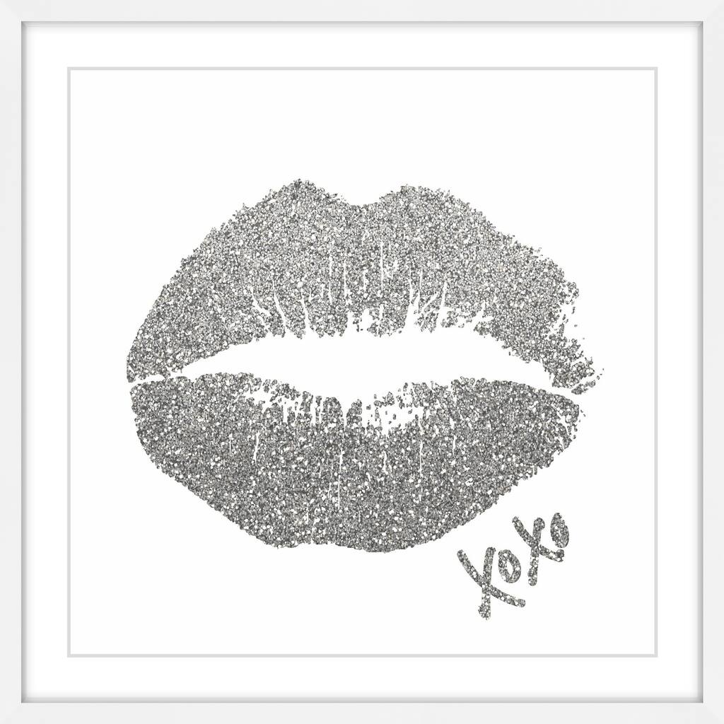 'XOXO II' Framed Painting Print - Multi-Color