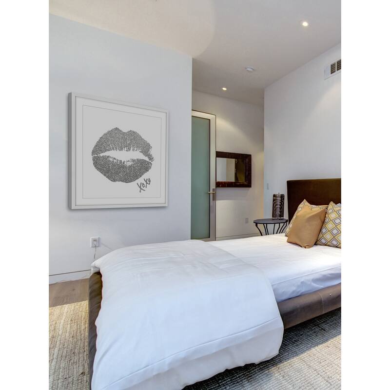 'XOXO II' Framed Painting Print - Multi-Color